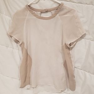 Mossimo Medium Cream/Beige Blouse